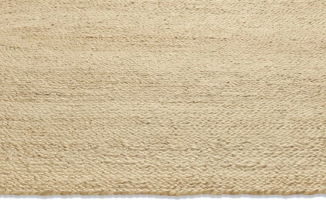 Miss Amara Amber Natural Braided Oval Jute Rug