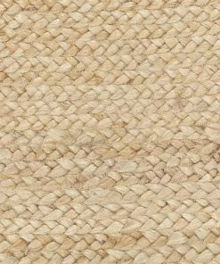 Miss Amara Amber Natural Braided Oval Jute Rug