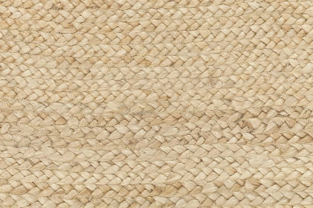 Miss Amara Amber Natural Braided Oval Jute Rug