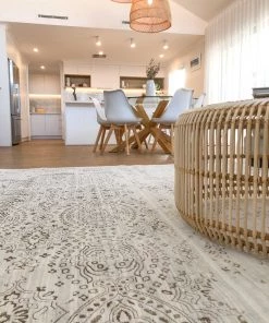 Miss Amara Amelia Cream Ivory And Brown Traditional Floral Rug All Rugs