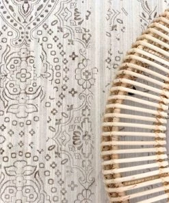 Miss Amara Amelia Cream Ivory And Brown Traditional Floral Rug All Rugs