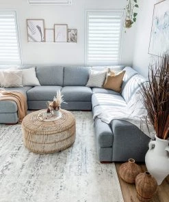 Miss Amara Andra Grey And Ivory Traditional Distressed Rug All Rugs