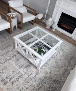 Miss Amara Andra Grey And Ivory Traditional Distressed Rug All Rugs