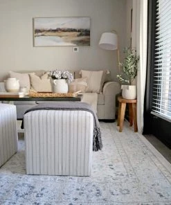 Miss Amara Anine Cream And Grey Multi-Colour Traditional Floral Rug All Rugs