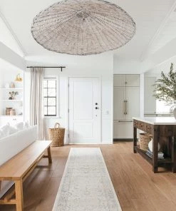 Miss Amara Anine Cream And Grey Multi-Colour Traditional Floral Runner Rug