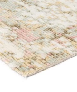 Miss Amara Annika Pink And Ivory Multi-Colour Wool Shag Rug All Rugs