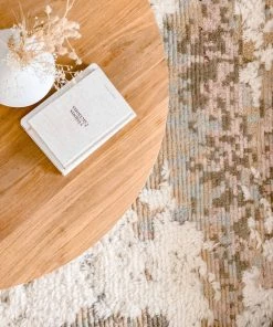 Miss Amara Annika Pink And Ivory Multi-Colour Wool Shag Rug All Rugs