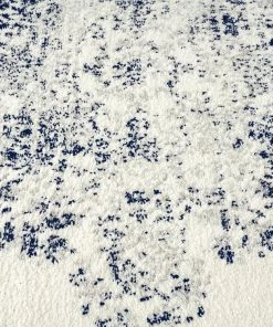 Miss Amara Ansa Navy Blue And Ivory Traditional Medallion Runner Rug