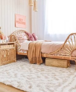 Miss Amara Arabella Ivory And Sand Beige Tribal Shag Rug All Rugs