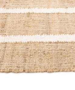 Miss Amara All Rugs Aranda Brown And Cream Modern Geometric Jute Rug