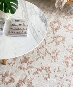 Miss Amara Aria Pink And Ivory Floral Transitional Rug All Rugs