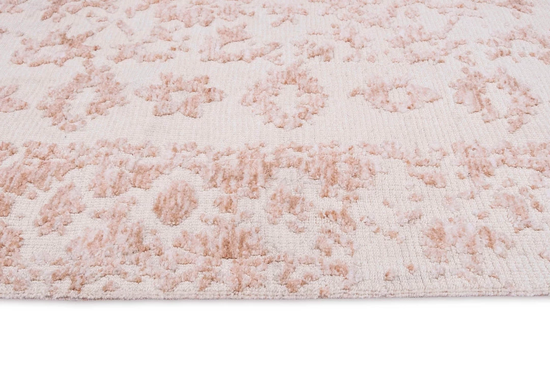 Miss Amara Aria Pink And Ivory Floral Transitional Rug All Rugs