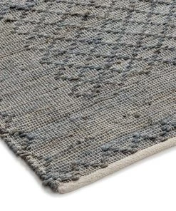 Miss Amara Asha Scandi Diamond Grey Flatweave Rug