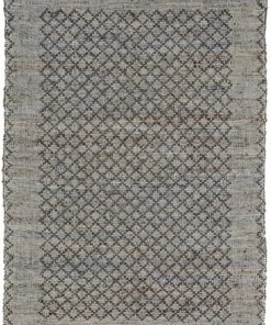 Miss Amara Asha Scandi Diamond Grey Flatweave Rug