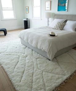 Miss Amara Ashanti Tribal Pattern Berber Wool Shag Rug All Rugs