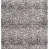 Miss Amara Avery Charcoal Grey And Ivory Textured Floral Motif Rug All Rugs