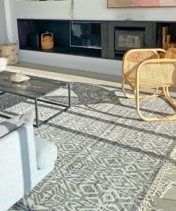Miss Amara All Rugs Aviva Brown And Ivory Transitional Tribal Rug