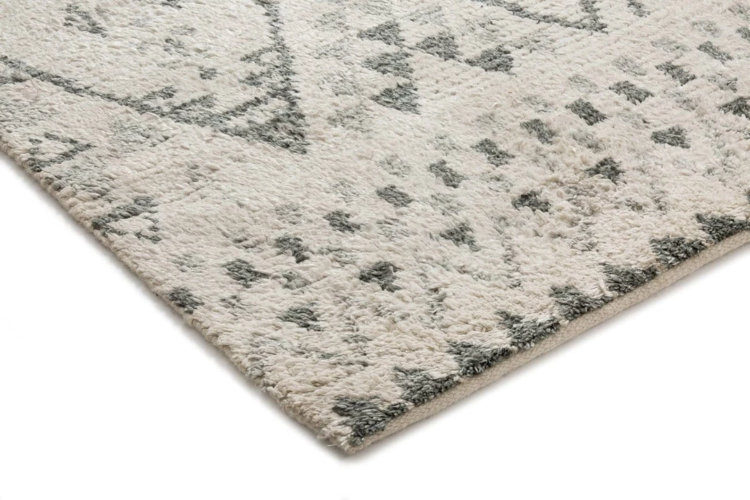 Miss Amara Awena Ivory Tribal Bamboo Silk Rug All Rugs