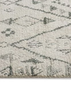 Miss Amara Awena Ivory Tribal Bamboo Silk Rug All Rugs