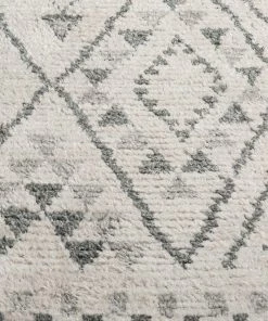 Miss Amara Awena Ivory Tribal Bamboo Silk Rug All Rugs