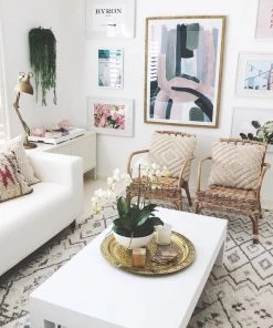 Miss Amara Awena Ivory Tribal Bamboo Silk Rug All Rugs