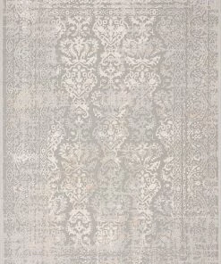Miss Amara Aylin Cream Ivory And Grey Traditional Floral Rug