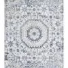Miss Amara Aymeli Blue And Beige Medallion Runner Rug All Rugs