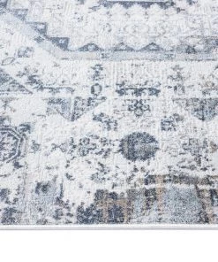 Miss Amara All Rugs Aymeli Blue And Beige Medallion Rug