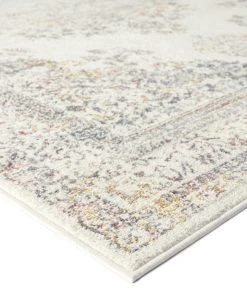 Miss Amara Aysha Pink Yellow And Grey Traditional Medallion Runner Rug All Rugs