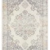 Miss Amara All Rugs Aysha Pink Yellow And Grey Traditional Medallion Rug