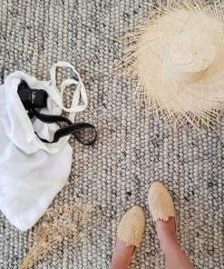 Miss Amara All Rugs Azizah Marble Grey Looped Wool Rug