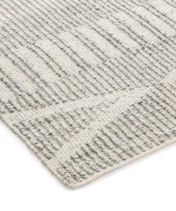 Miss Amara Bahati Marbled Grey Tribal Flatweave Rug All Rugs