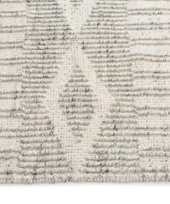 Miss Amara Bahati Marbled Grey Tribal Flatweave Rug All Rugs