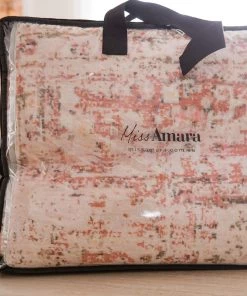 Miss Amara Beatrice Peach Transitional Washable Rug