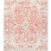 Miss Amara Beatrice Peach Transitional Washable Runner Rug All Rugs