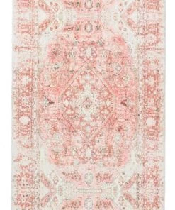 Miss Amara Beatrice Peach Transitional Washable Runner Rug All Rugs