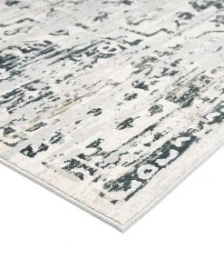 Miss Amara All Rugs Bella Grey Ivory And Charcoal Traditional Distressed Runner Rug