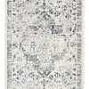 Miss Amara All Rugs Bella Grey Ivory And Charcoal Traditional Distressed Runner Rug