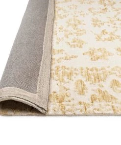 Miss Amara Belle Mustard And Ivory Floral Transitional Rug