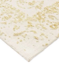 Miss Amara Belle Mustard And Ivory Floral Transitional Rug