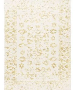 Miss Amara Belle Mustard And Ivory Floral Transitional Rug