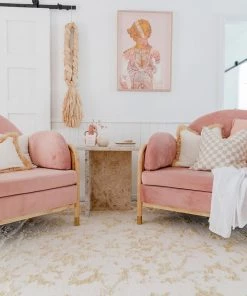 Miss Amara Belle Mustard And Ivory Floral Transitional Rug