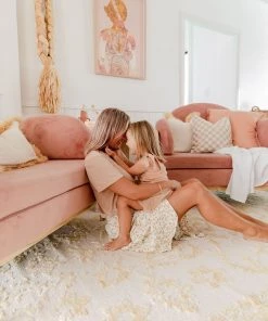 Miss Amara Belle Mustard And Ivory Floral Transitional Rug