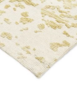 Miss Amara Belle Mustard And Ivory Floral Transitional Runner Rug