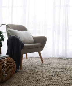 Miss Amara Bianca Natural Tan Braided Wool Rug All Rugs