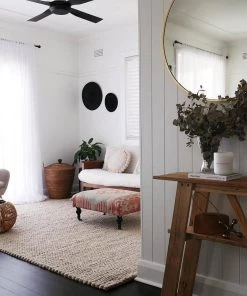 Miss Amara Bianca Natural Tan Braided Wool Rug All Rugs