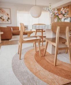 Miss Amara Blake Orange Rainbow Rug