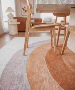 Miss Amara Blake Orange Rainbow Rug