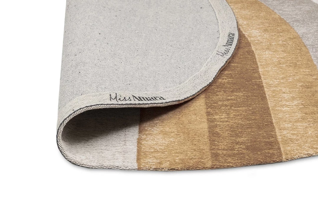 Miss Amara Blake Orange Rainbow Round Rug All Rugs