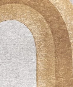 Miss Amara Blake Orange Rainbow Round Rug All Rugs